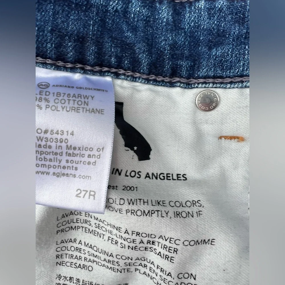 AG Adriano Goldschmied Alexxis Slim Straight Leg Jeans size 27 - Picture 9 of 9